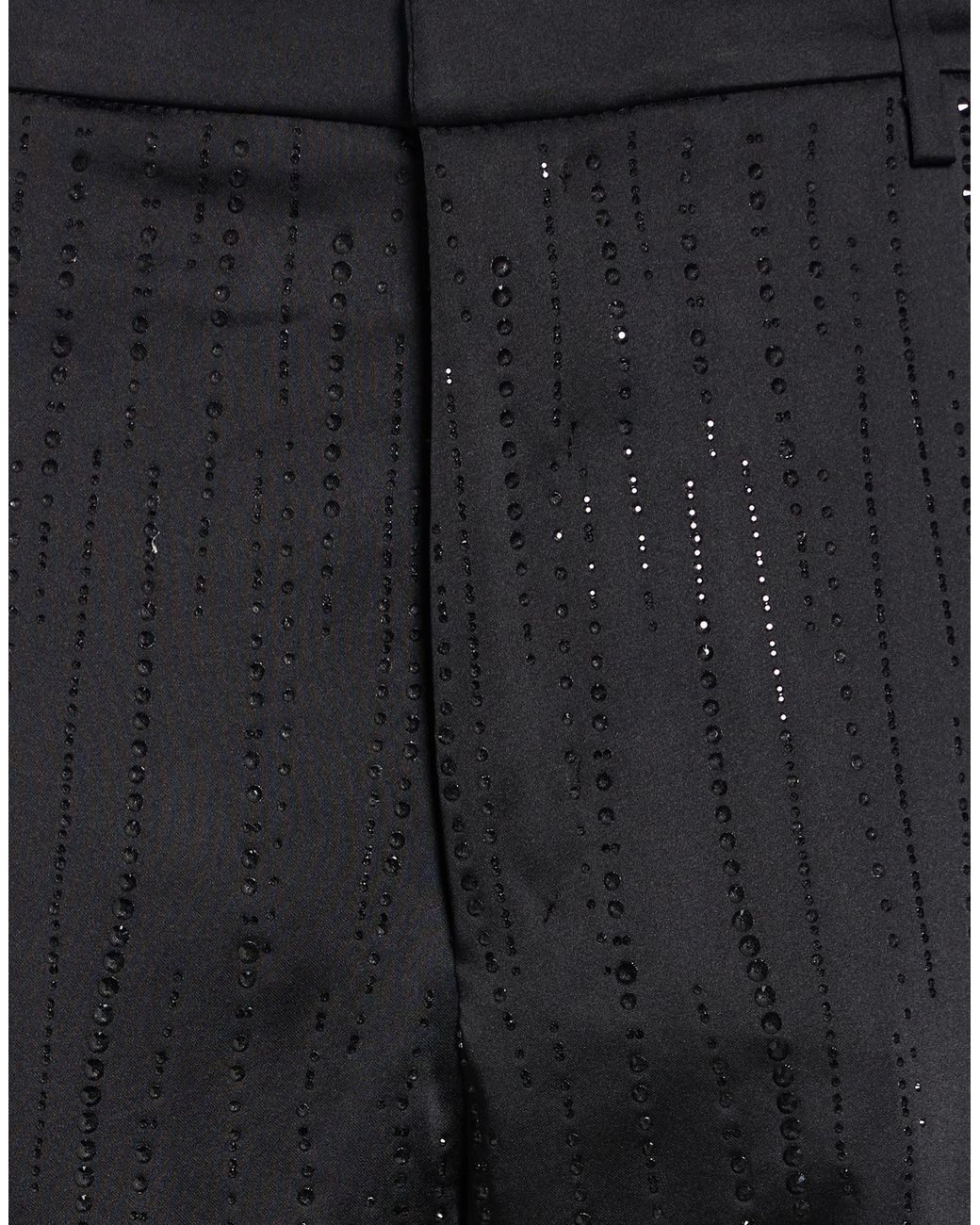 Dondup Black Pants Polyester, Elastane