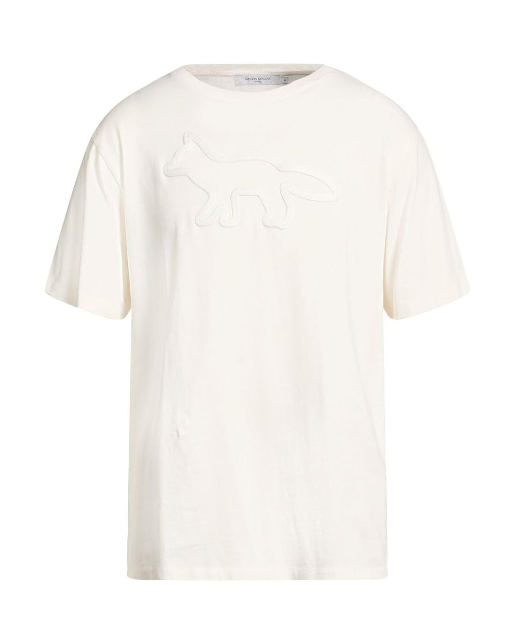 Maison Kitsuné White T-Shirt Cotton for men