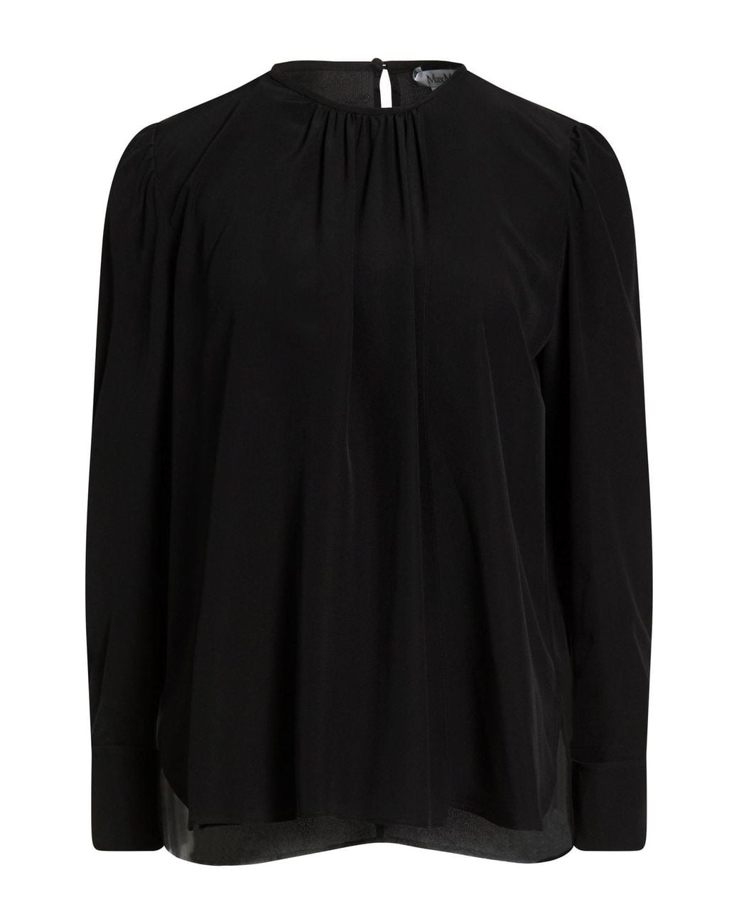 Max Mara Black Top Silk