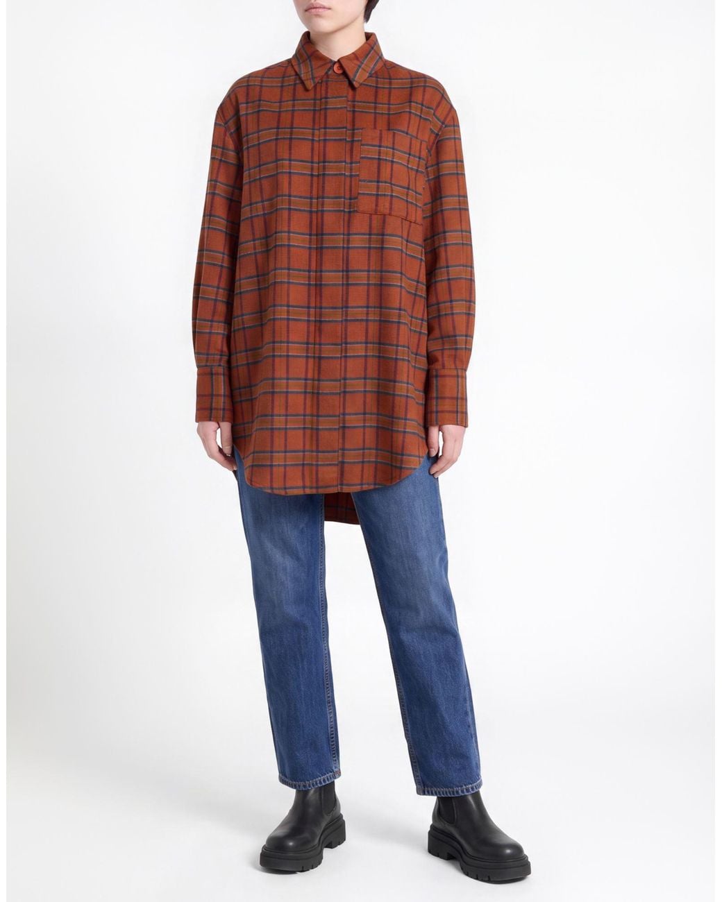 WEILI ZHENG Brown Shirt
