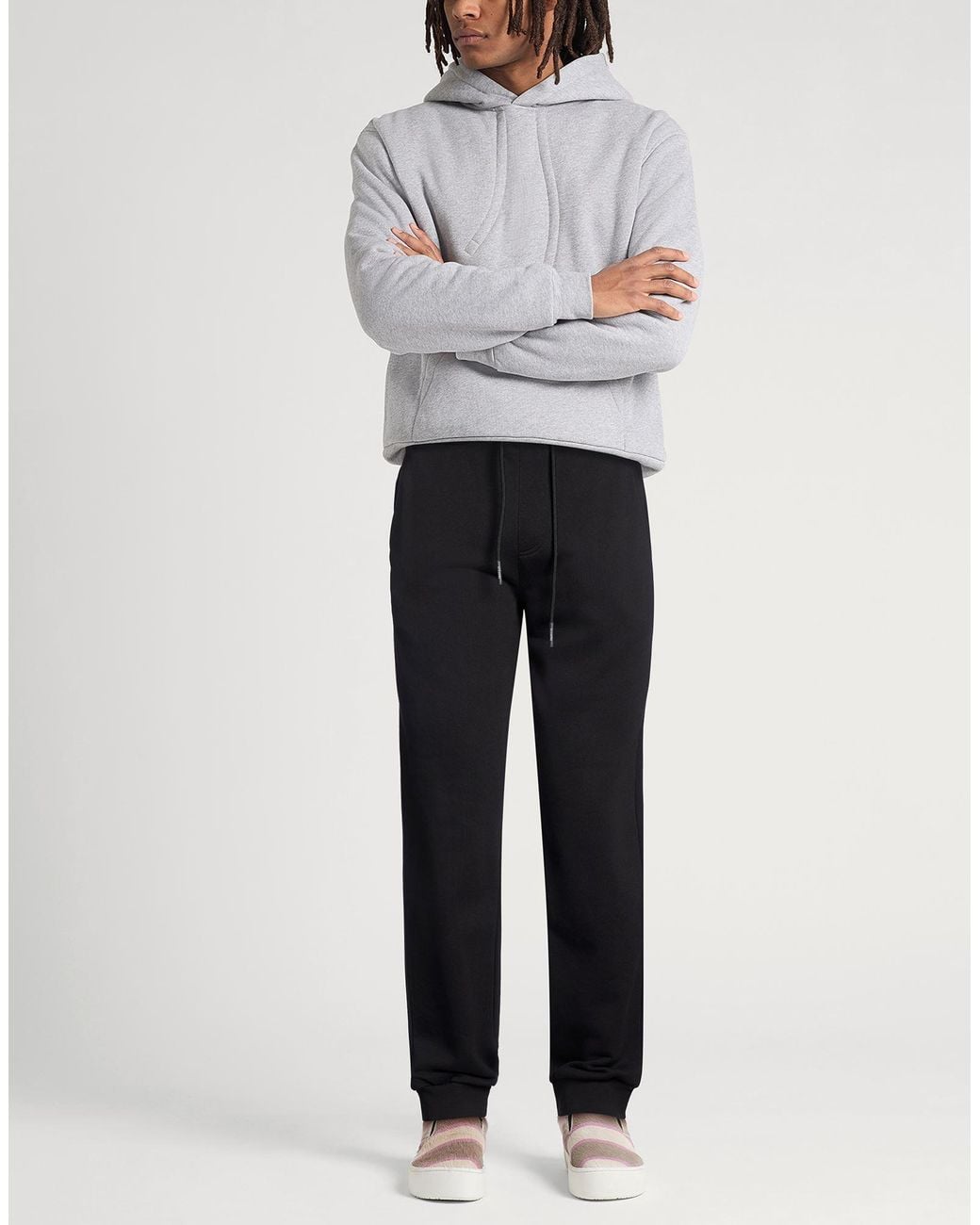 Iceberg Black Pants Cotton, Polyester for men