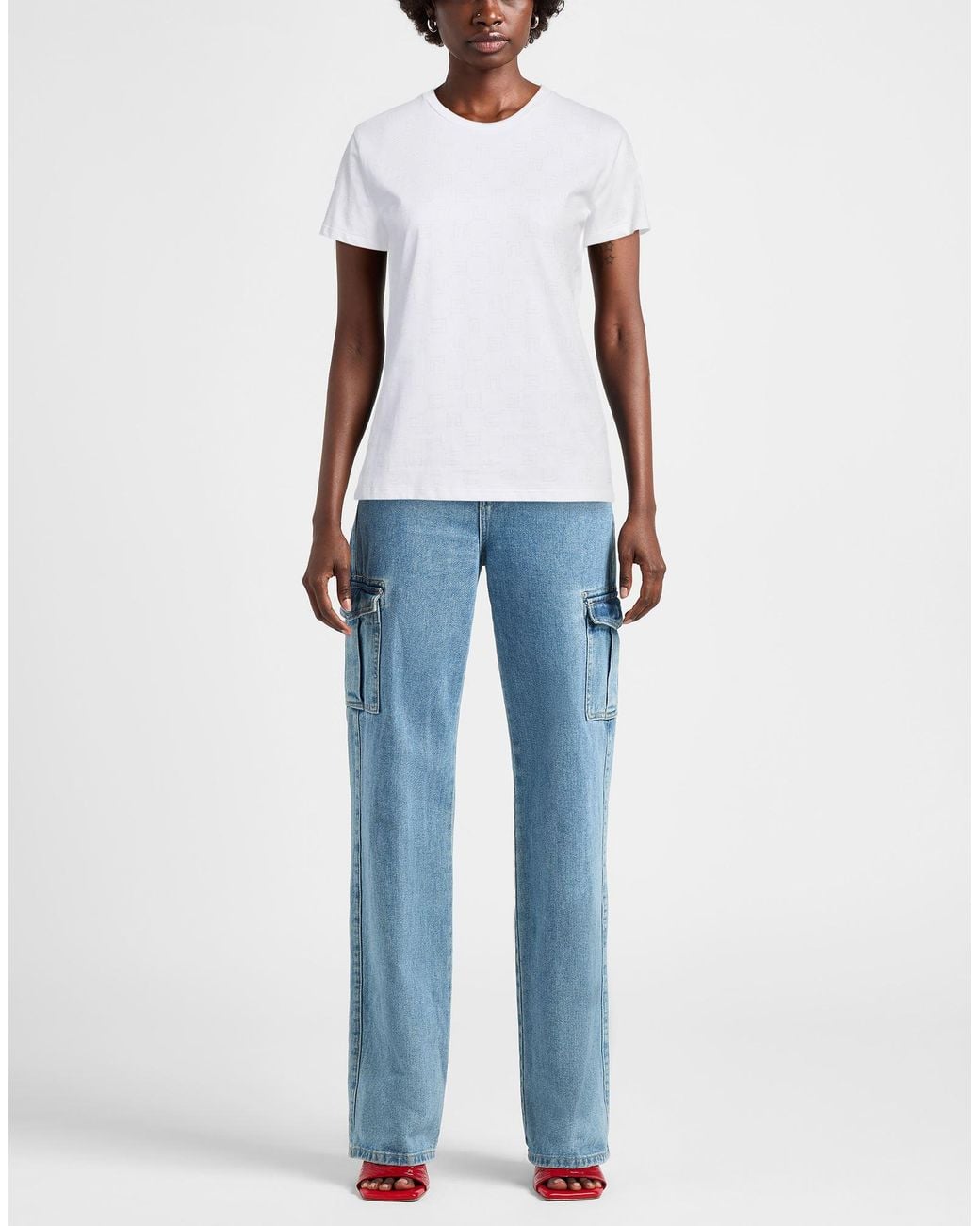 Elisabetta Franchi White T-Shirt Cotton
