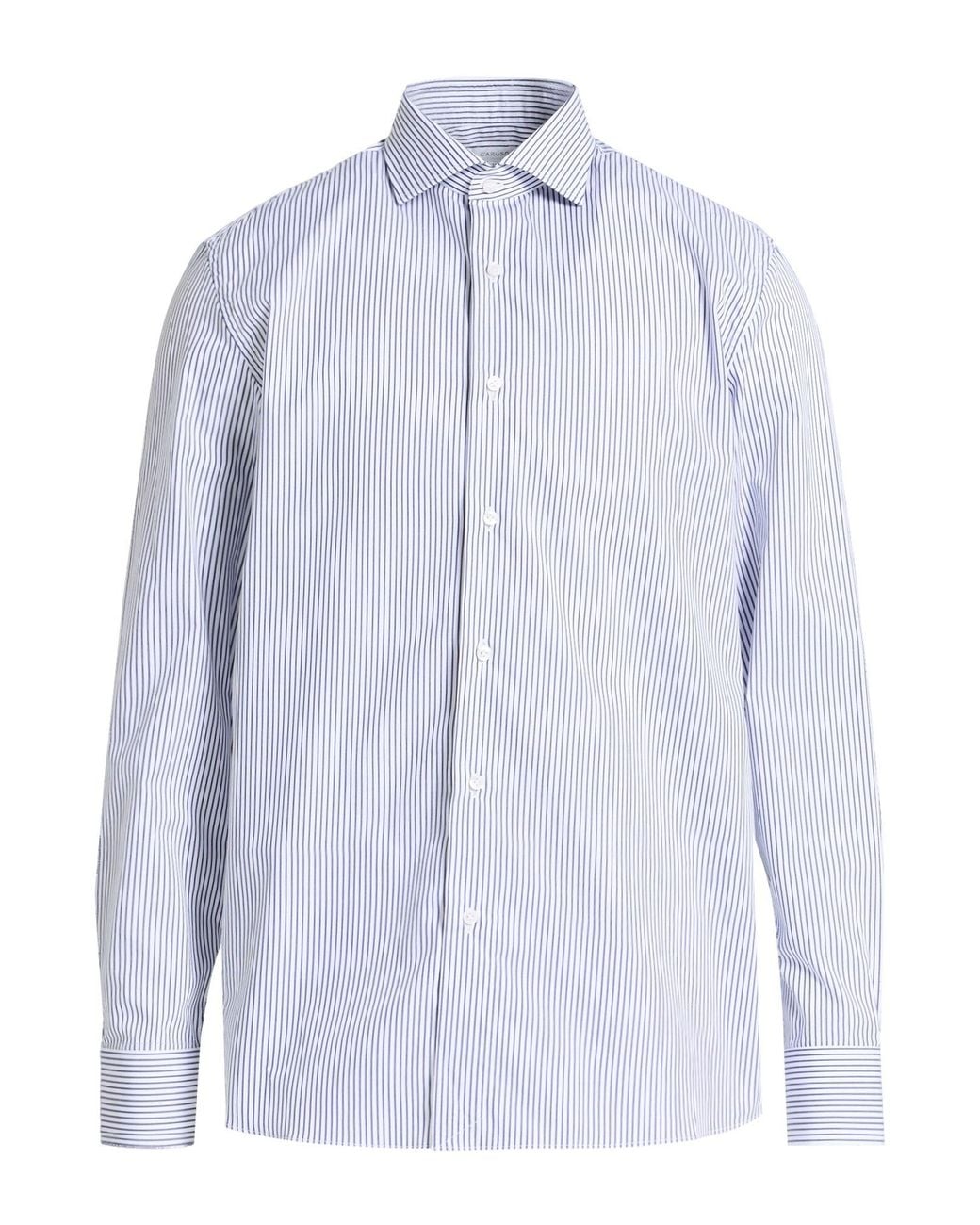 Caruso Blue Shirt Cotton for men