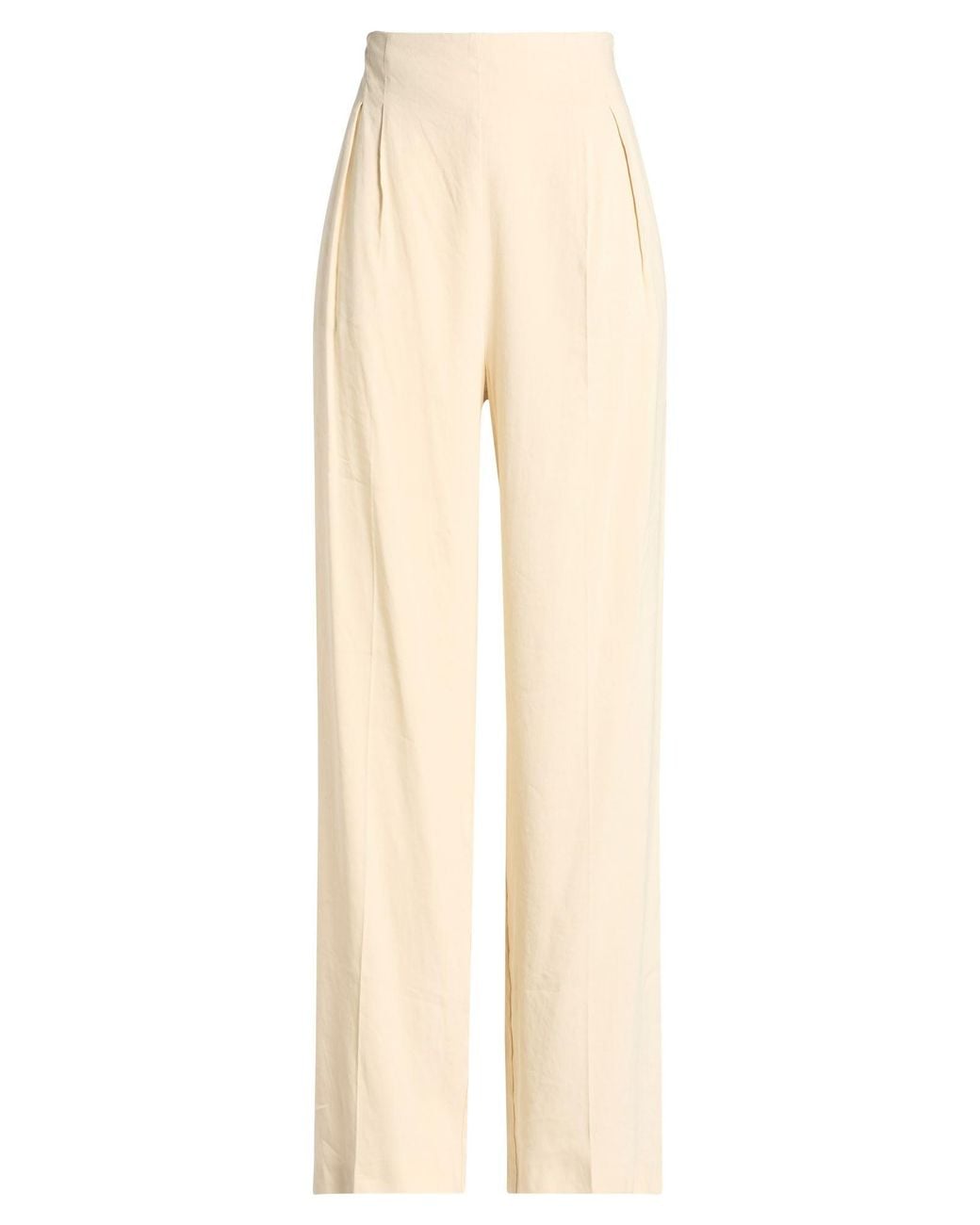 Erika Cavallini Semi Couture Natural Pants Linen, Viscose, Elastane