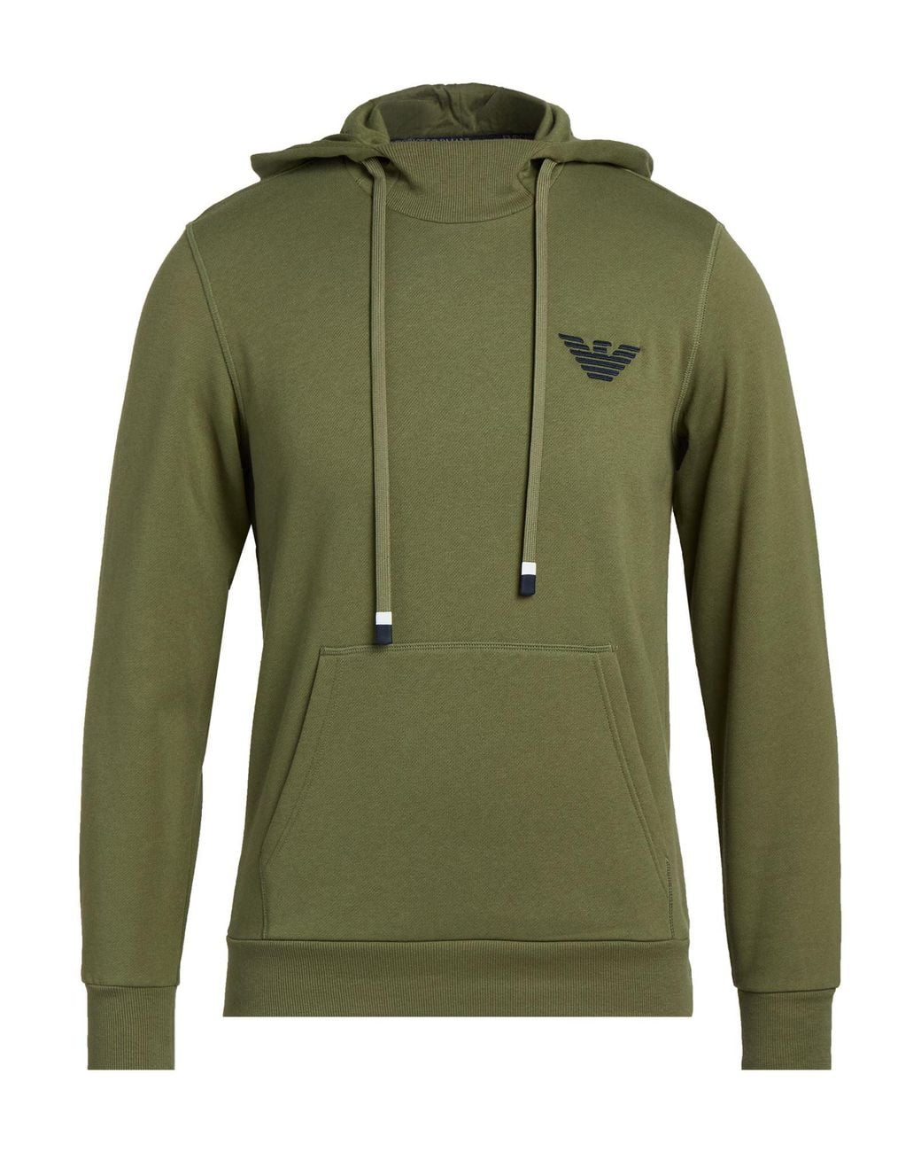 Emporio Armani Green Military Sweatshirt Cotton, Polyester for men