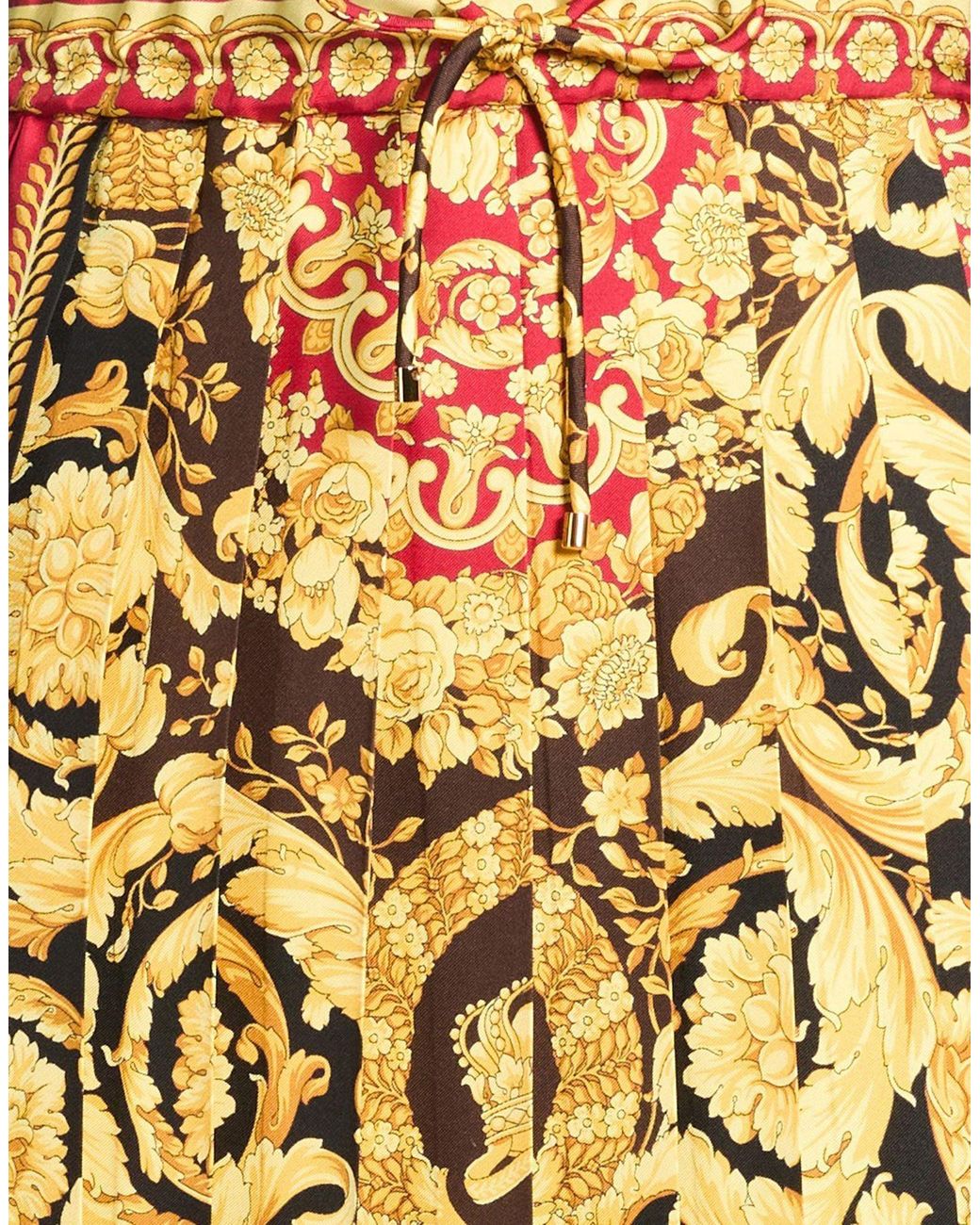 Versace Natural Mini Skirt Silk