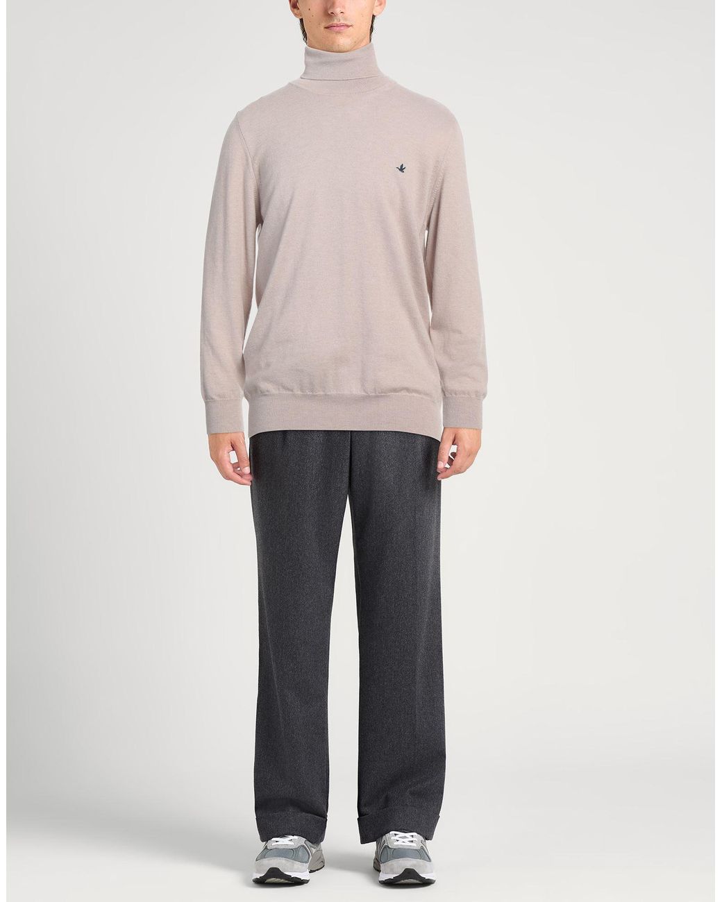 Brooksfield Pink Sand Turtleneck Virgin Wool for men