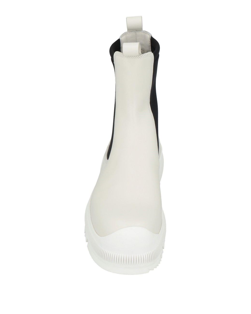 Jil Sander White Ankle Boots