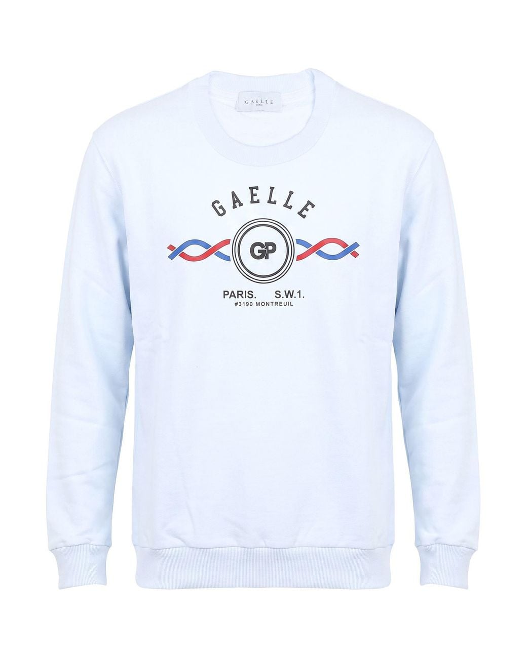 Gaelle Paris White Sweatshirt Cotton for men