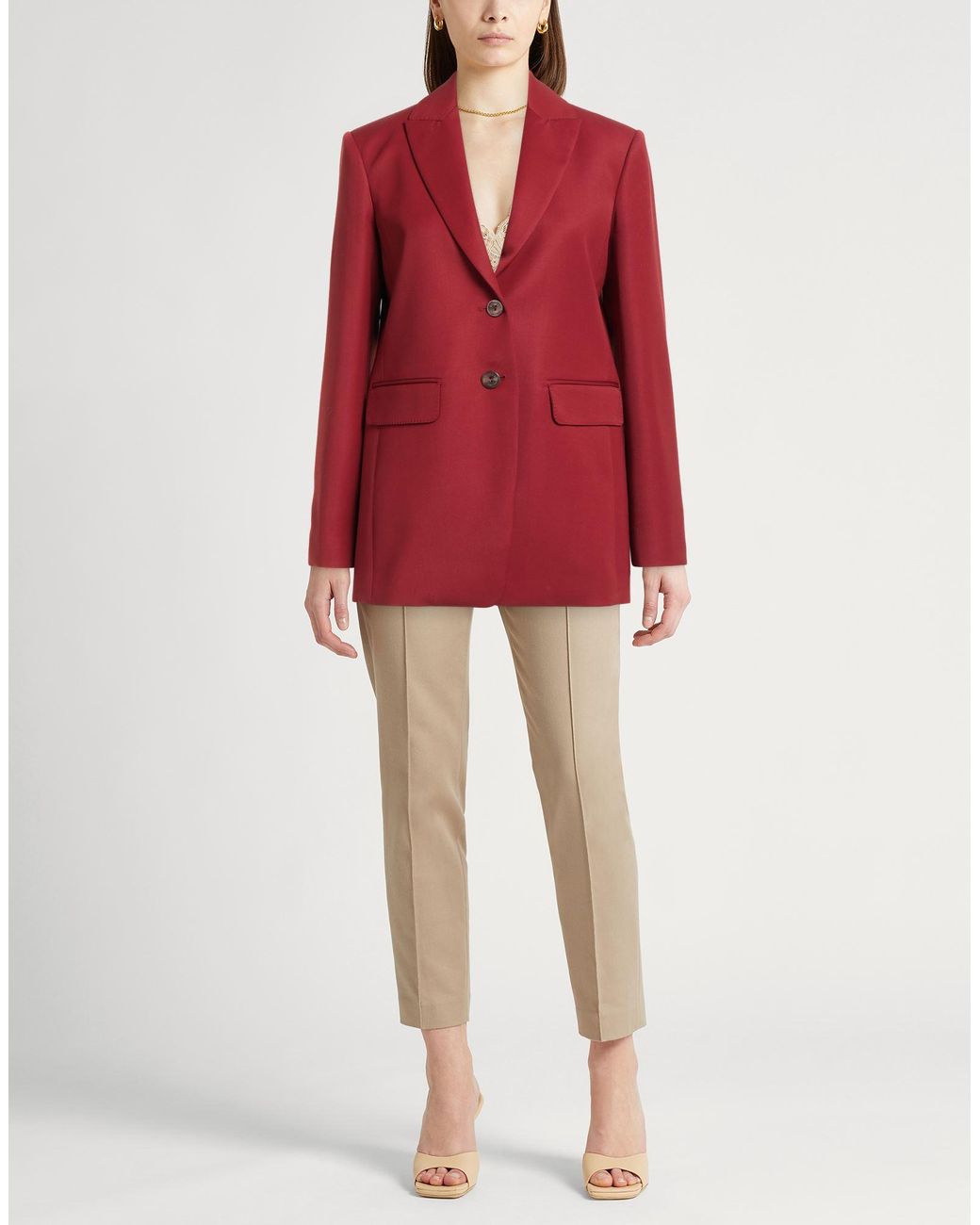 Agnona Red Blazer