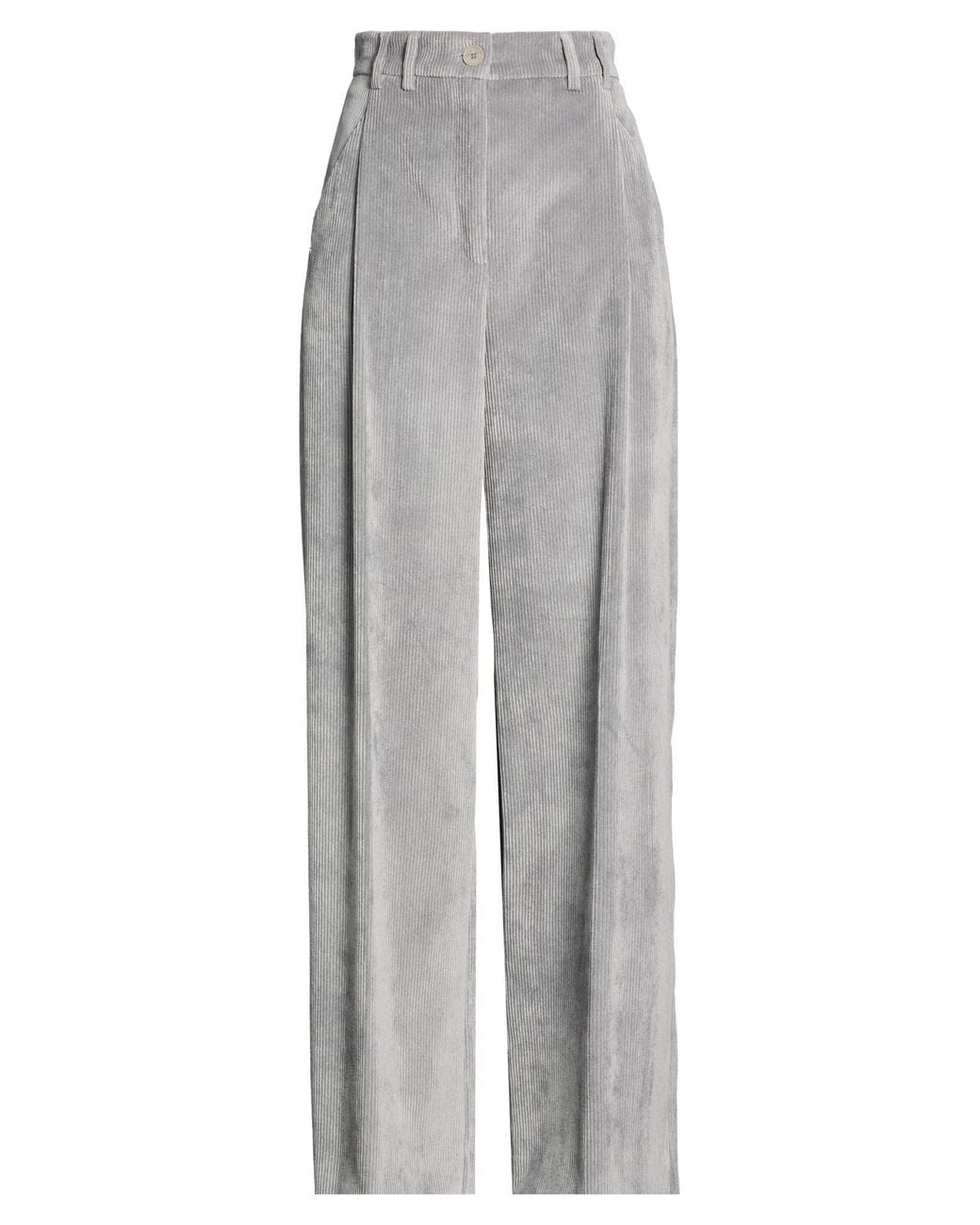 Manila Grace Gray Slate Pants Polyester, Polyamide, Elastane