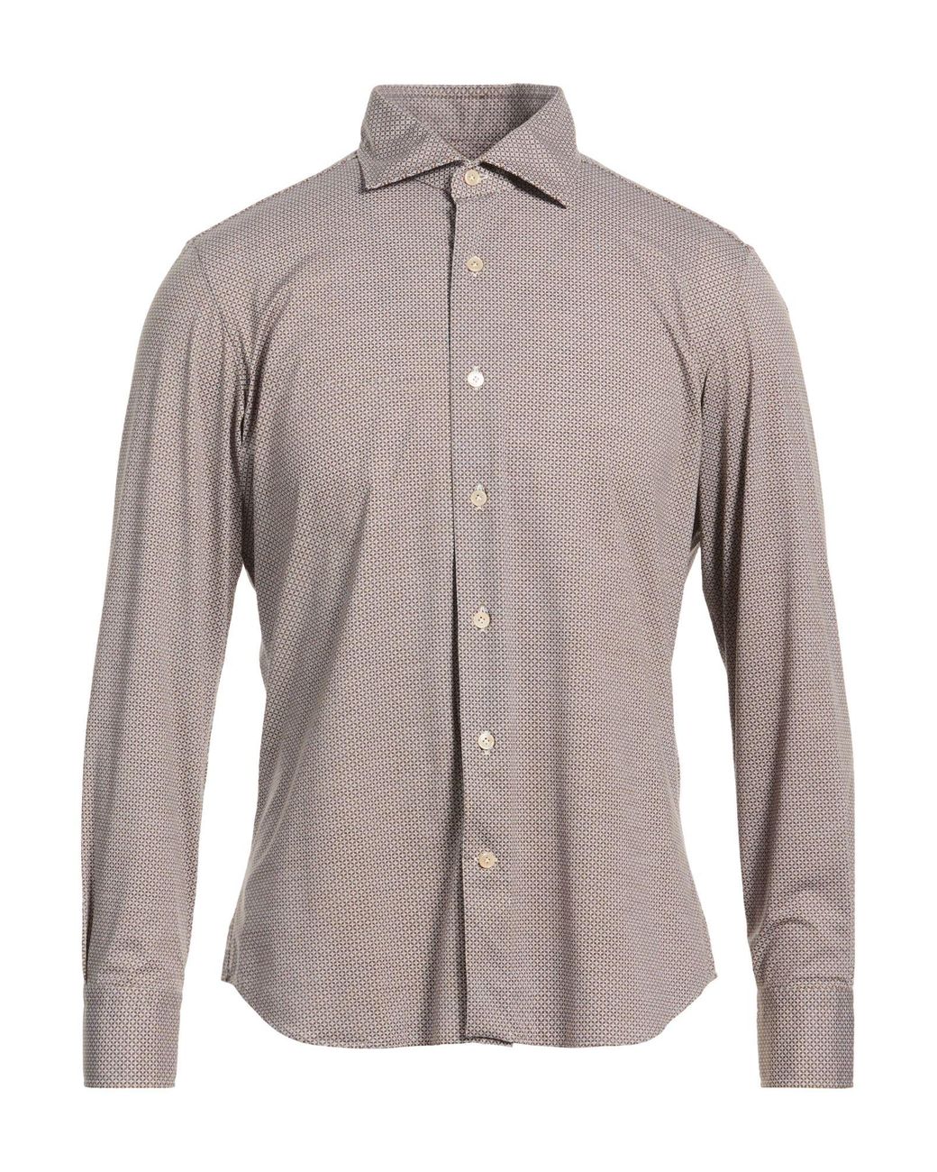 Alessandro Gherardi Gray Shirt Polyamide, Polyester, Elastane for men