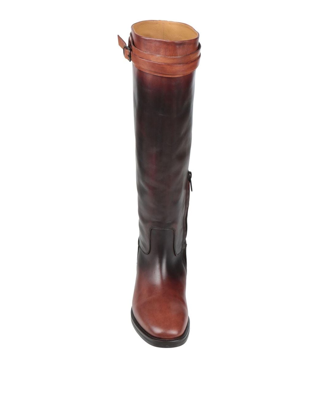 Eleventy Brown Boot Leather