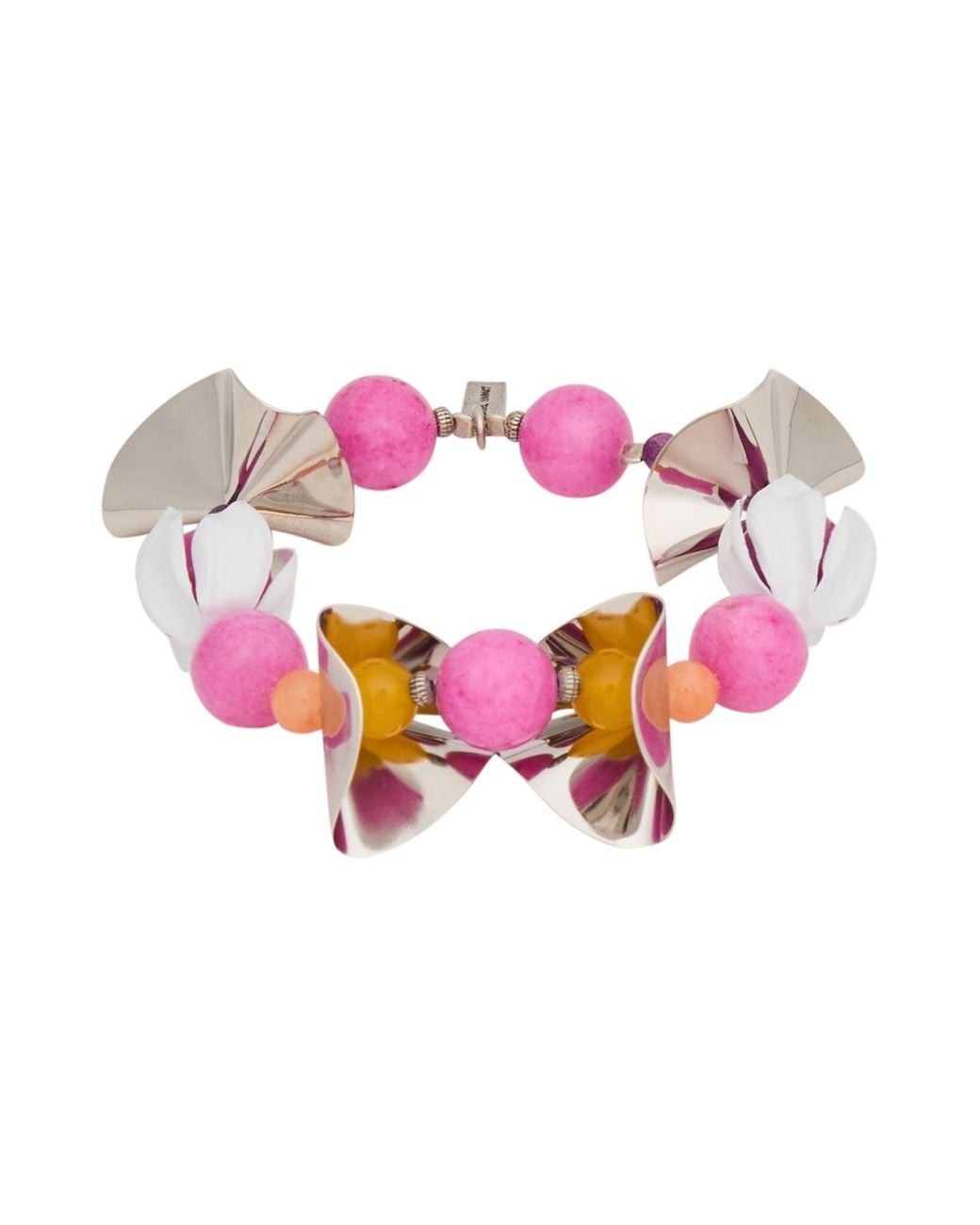 Isabel Marant Pink Bracelet Brass, Resin