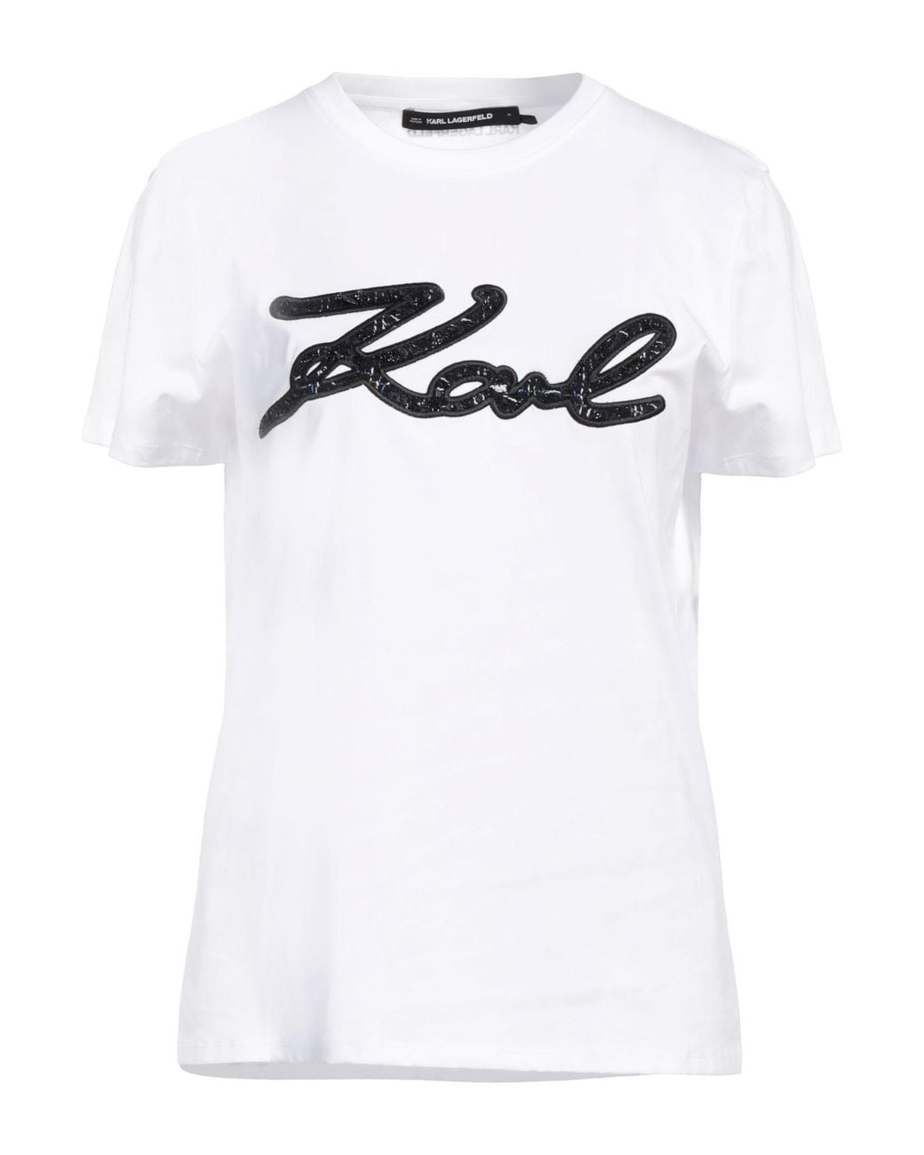 Karl Lagerfeld White Karl Cares T-Shirt Organic Cotton