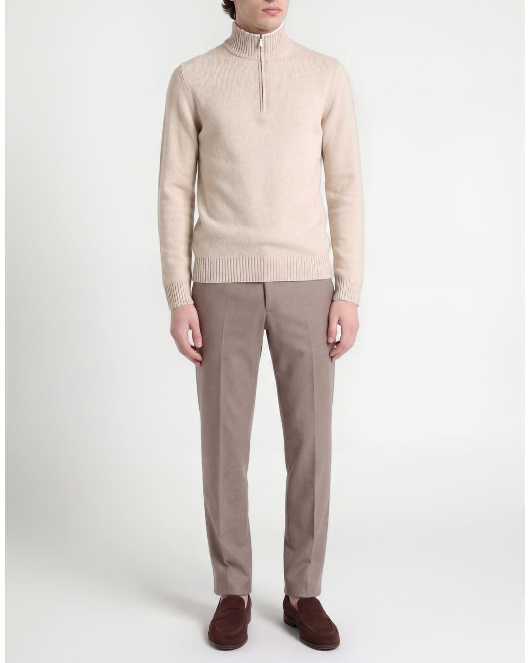 Gran Sasso White Turtleneck for men
