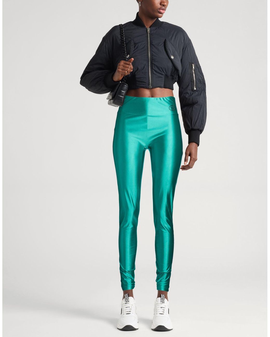 Elisabetta Franchi Green Leggings