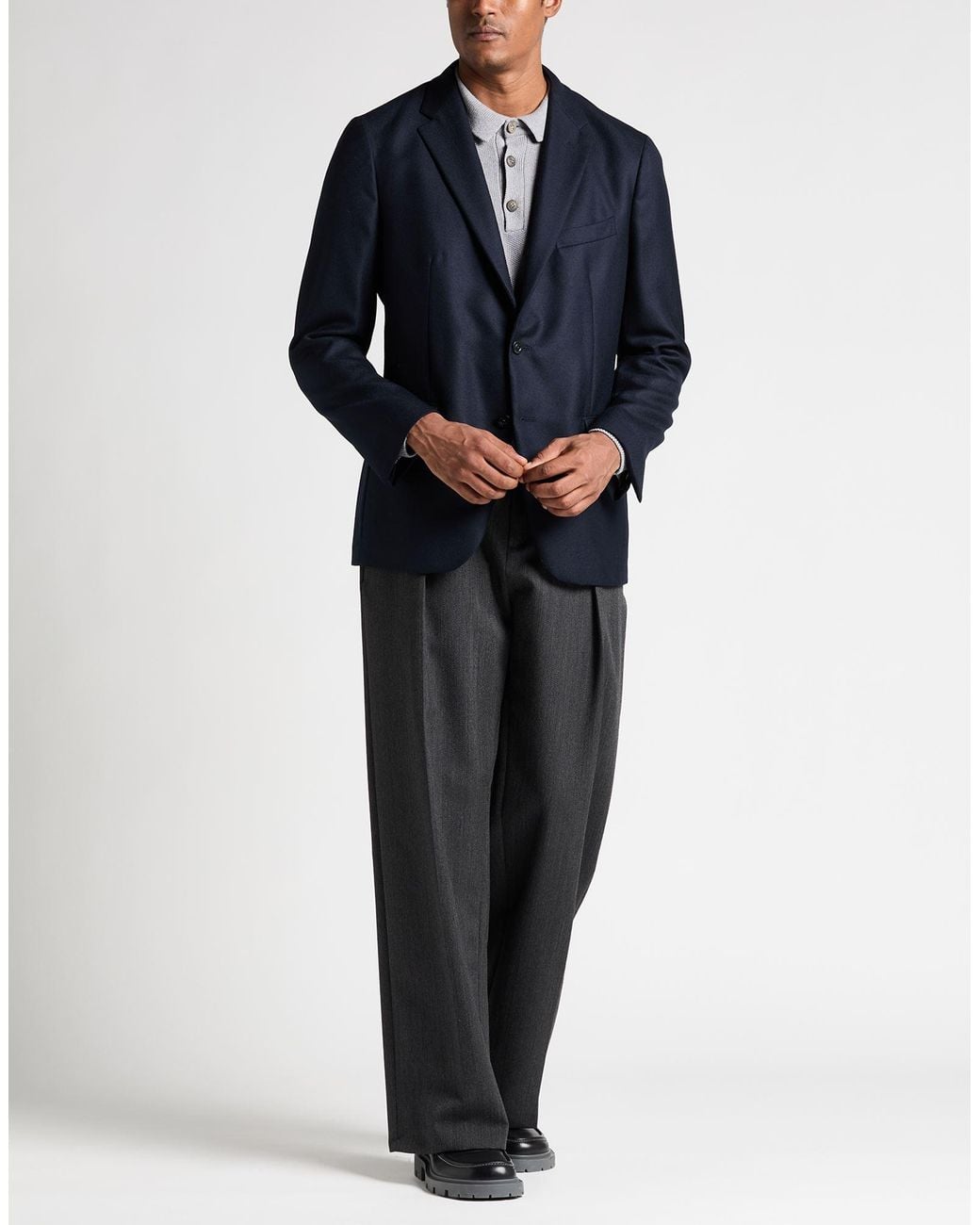 Boglioli Black Blazer Virgin Wool for men