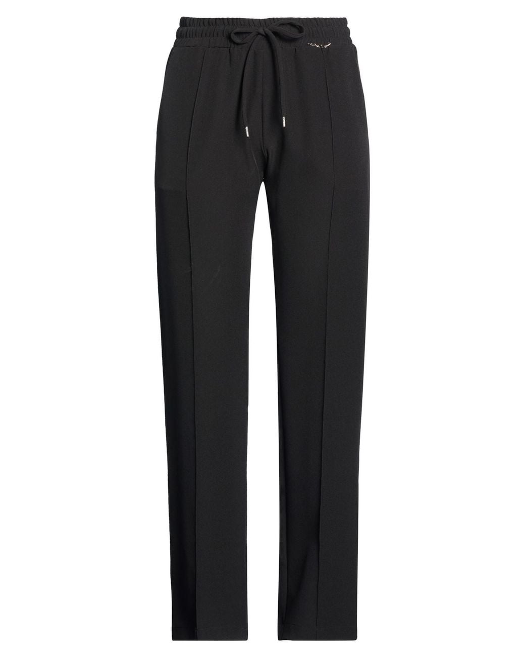 Gaelle Paris Black Pants Polyester, Elastane