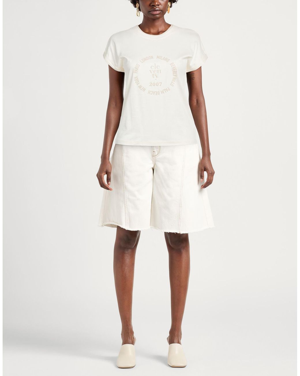 Eleventy White T-Shirts
