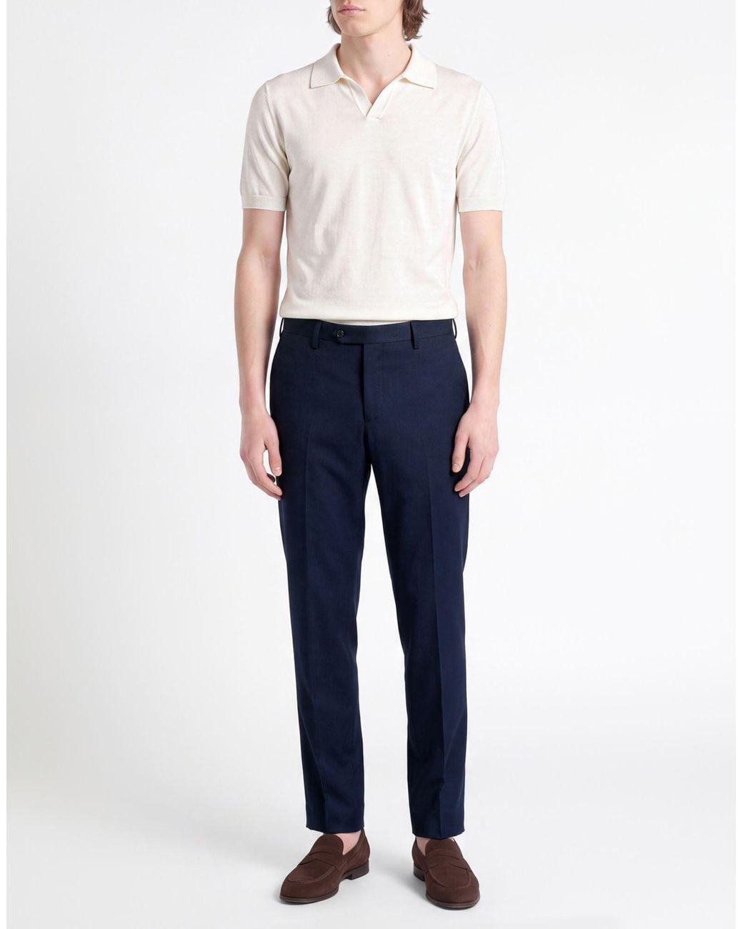 L.b.m. 1911 Blue Pants Virgin Wool for men