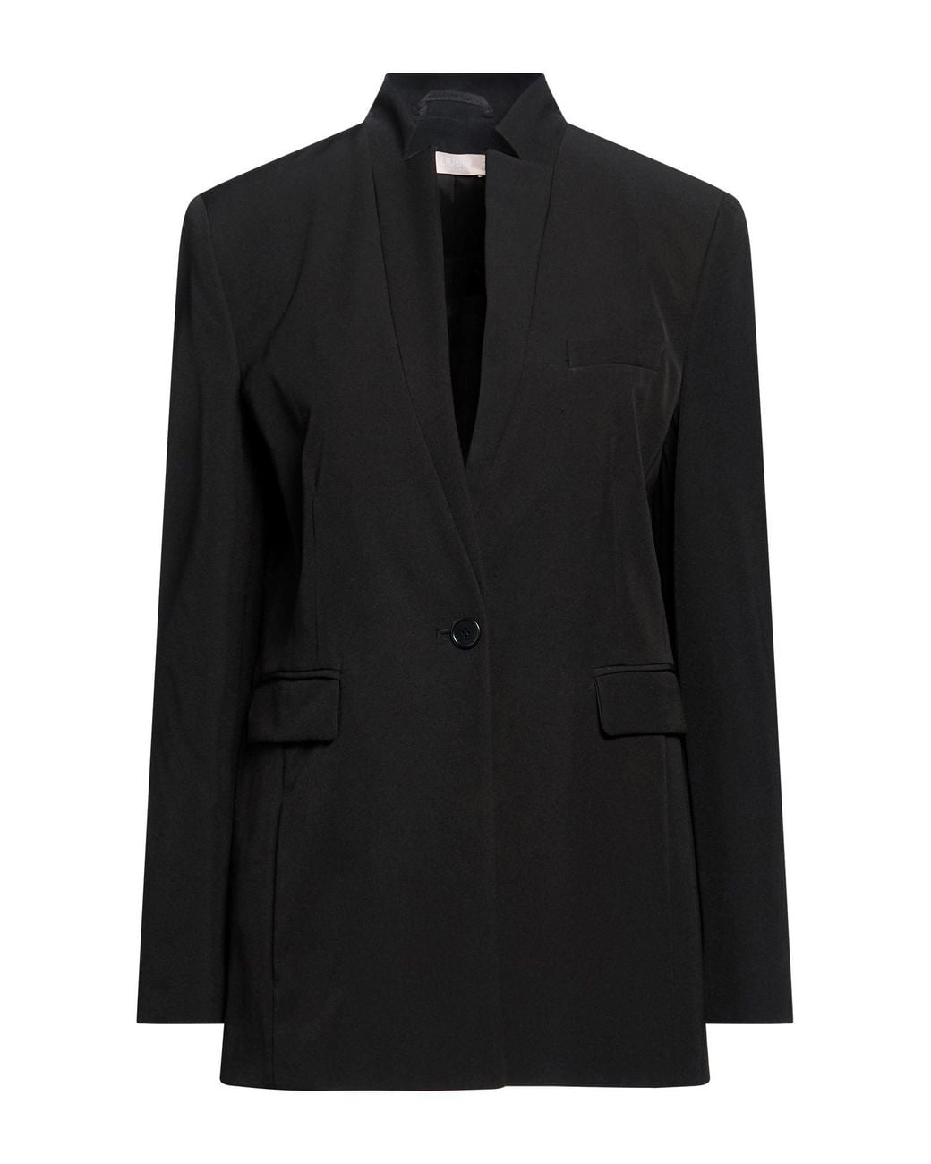 Liu Jo Black Blazer Polyester, Elastane