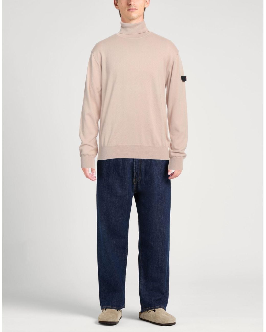 Peuterey Pink Turtleneck Cotton, Wool for men