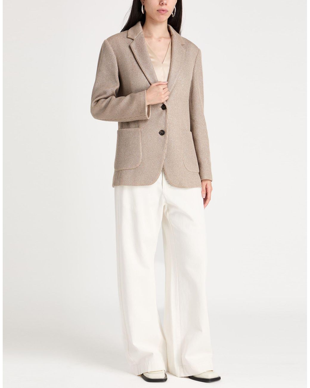 Brunello Cucinelli Natural Blazers