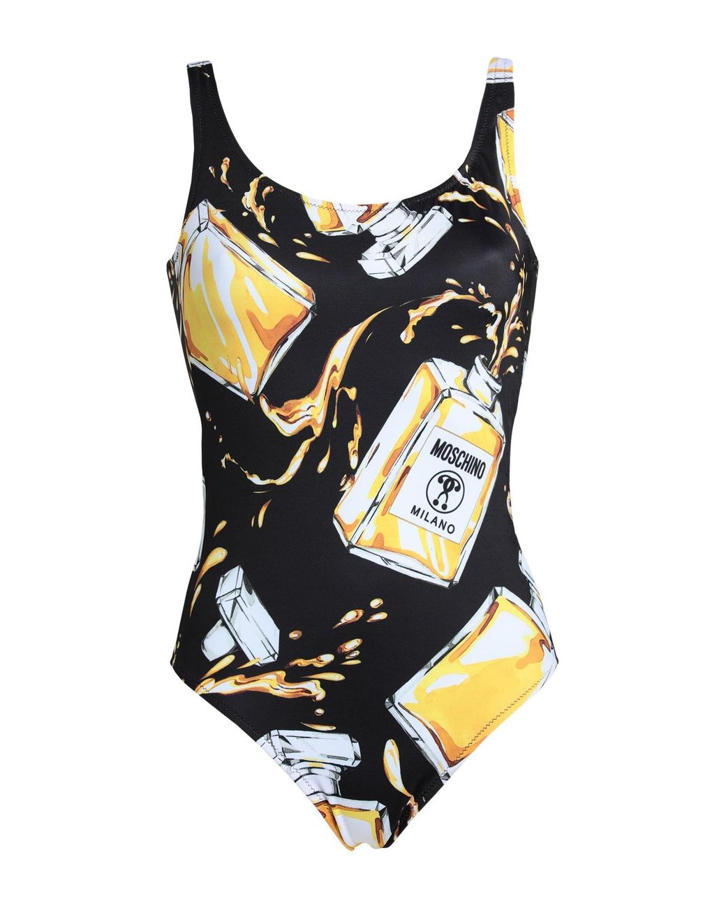Moschino Synthetic One-piece Swimsuit in Black | Lyst