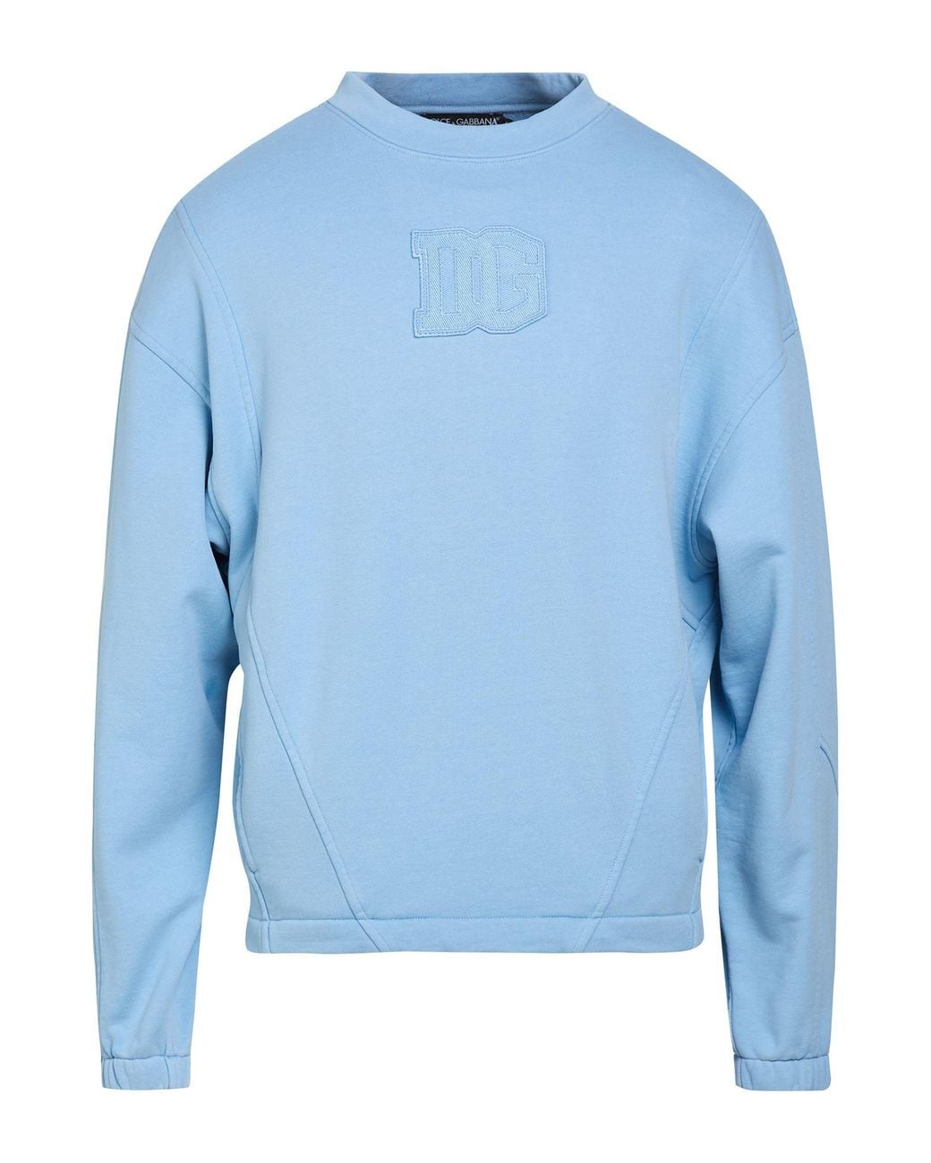 Dolce & Gabbana Blue Sweatshirt Cotton for men
