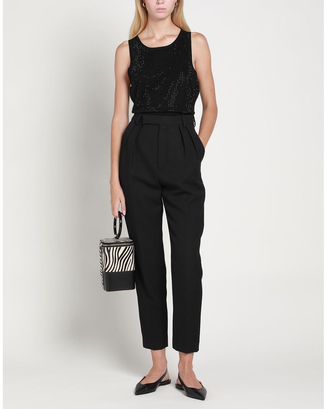 Sandro Black Bodysuit