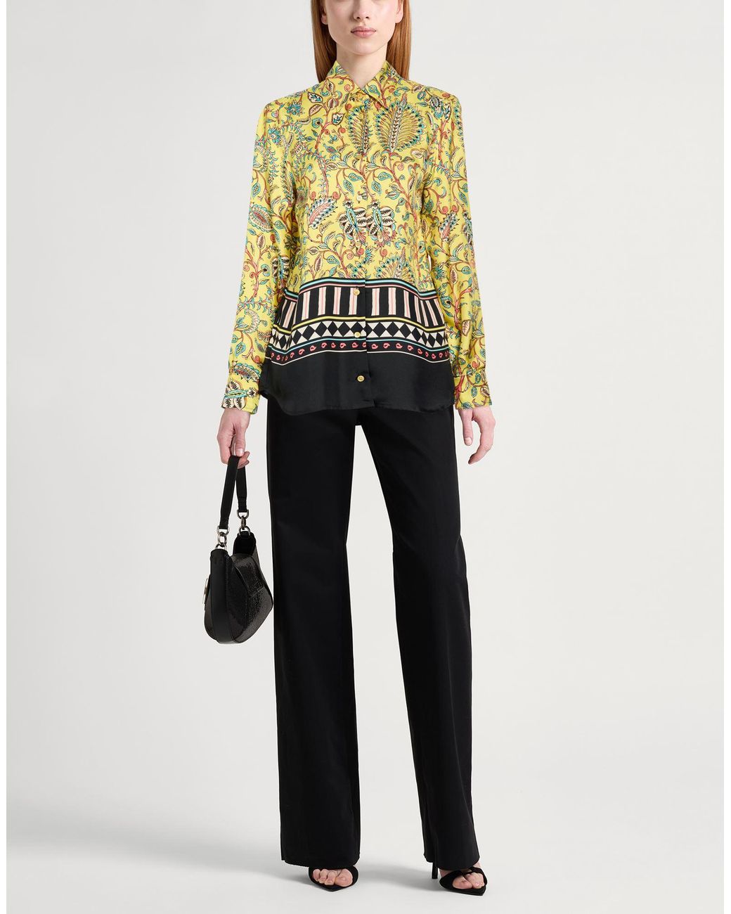 Maliparmi Yellow Shirt Silk