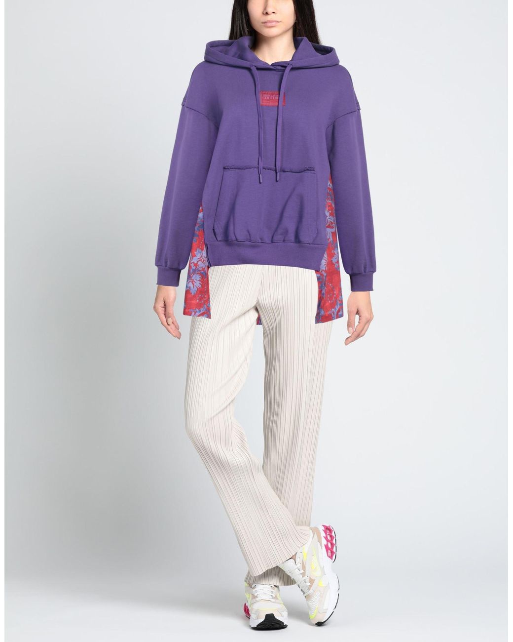 Versace Jeans Couture Purple Sweatshirt Polyester