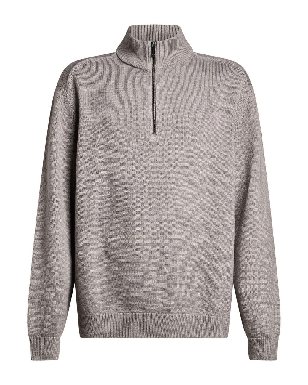 ARMANI EXCHANGE Gray Sweater Cotton, Acrylic, Virgin Wool for men