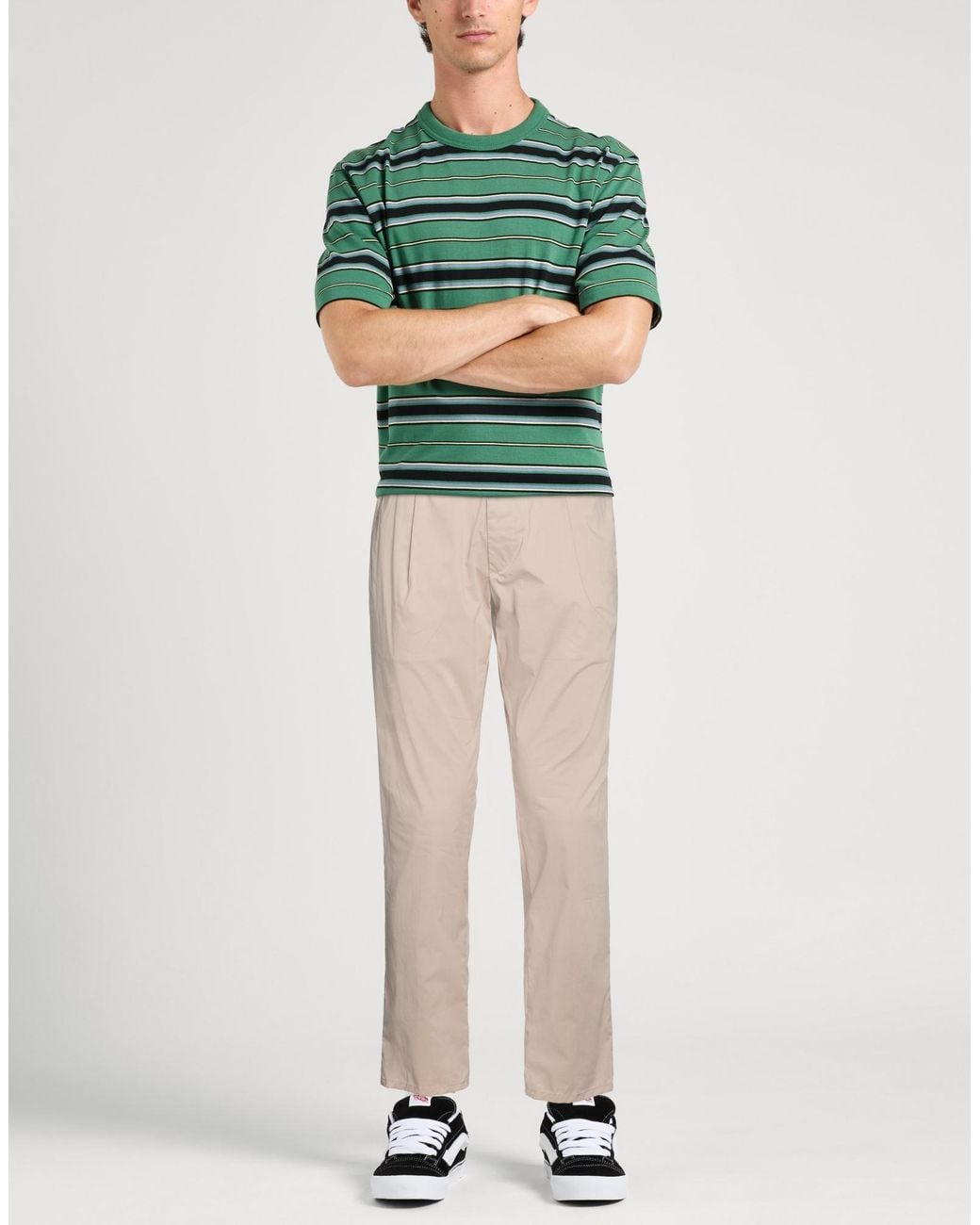 Dondup Natural Taupe Pants Cotton, Polyamide, Elastane for men