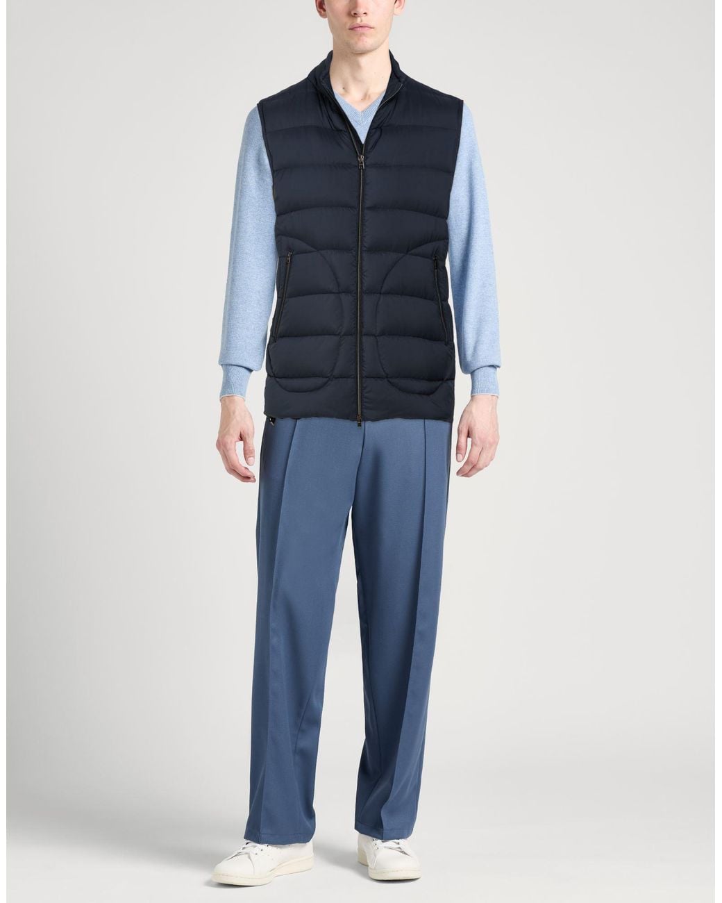 Herno Blue Puffer Polyamide for men