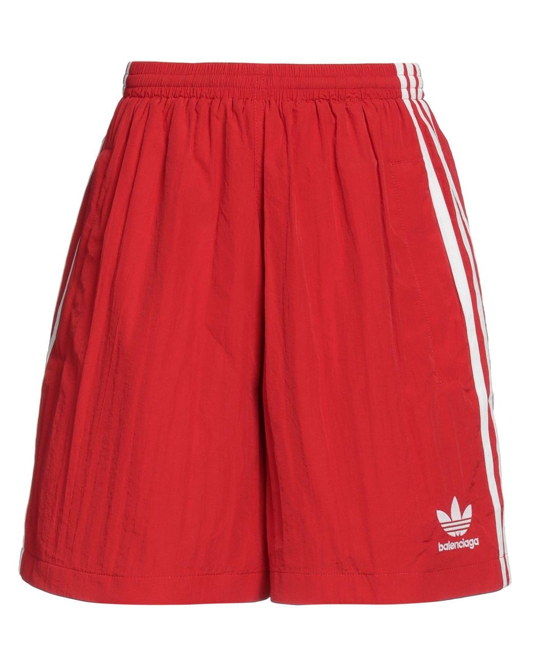 BALENCIAGA X ADIDAS Red Shorts & Bermuda Shorts