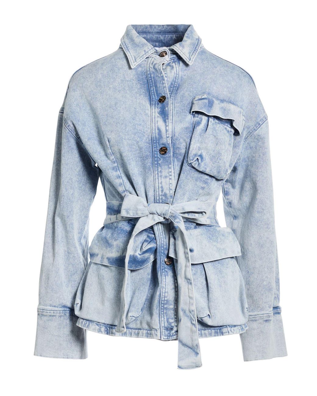 Soallure Blue Denim Outerwear