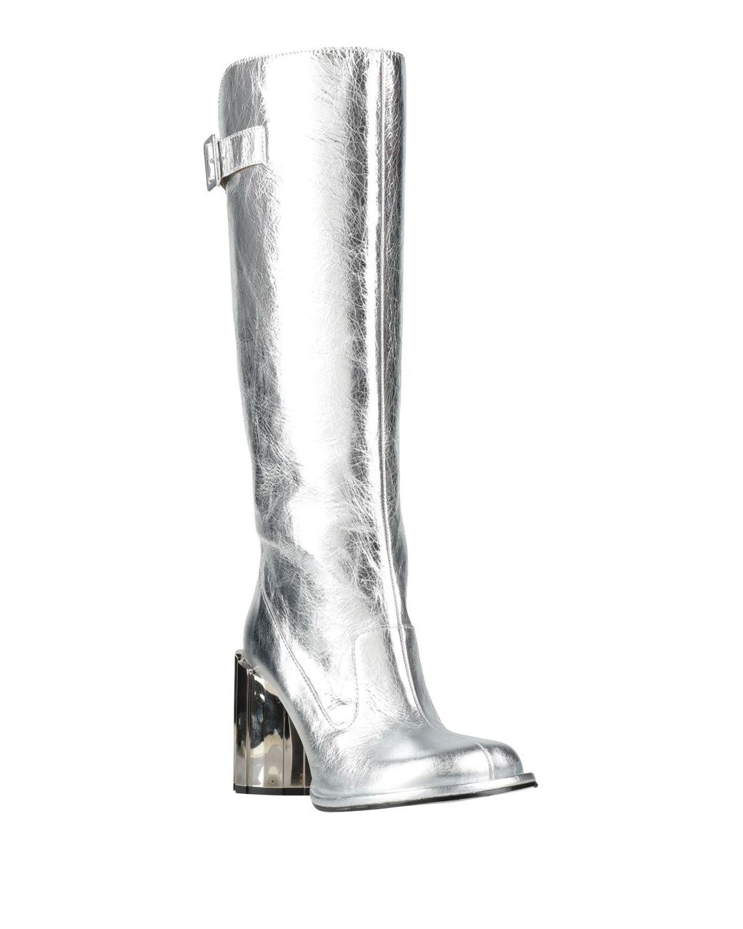 AMI White Boot Leather