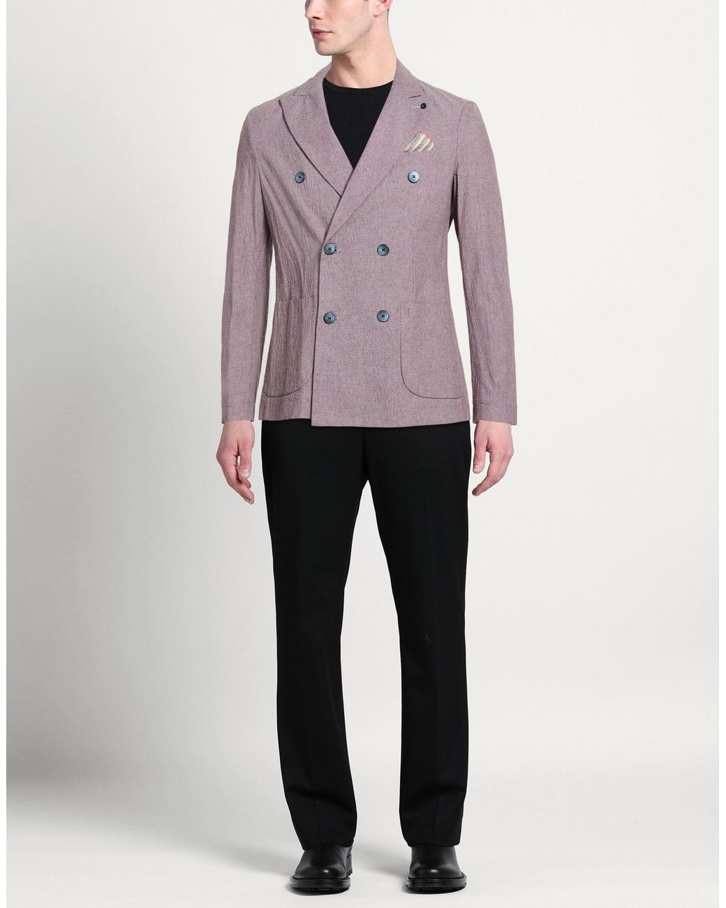 DISTRETTO 12 Purple Blazers for men
