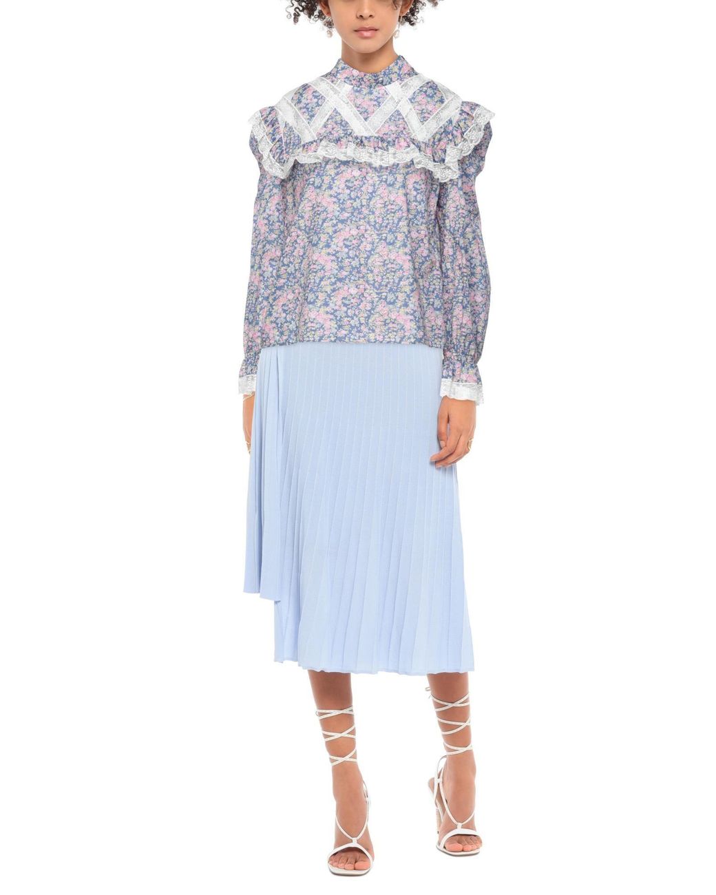Philosophy Di Lorenzo Serafini Blue Blouse