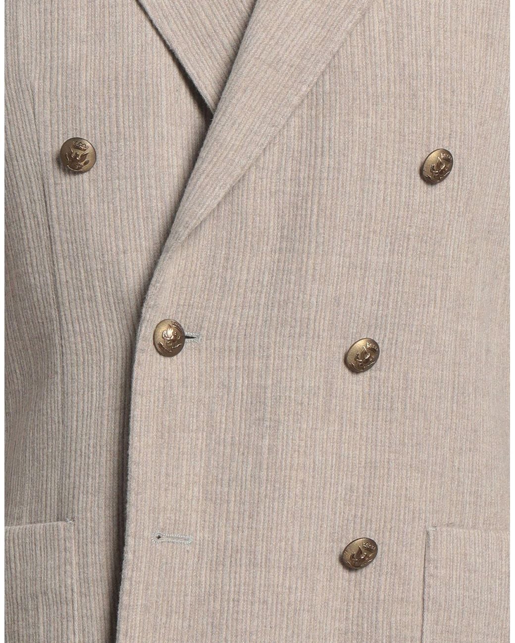 Paoloni Gray Blazer Virgin Wool, Cashmere, Elastane for men