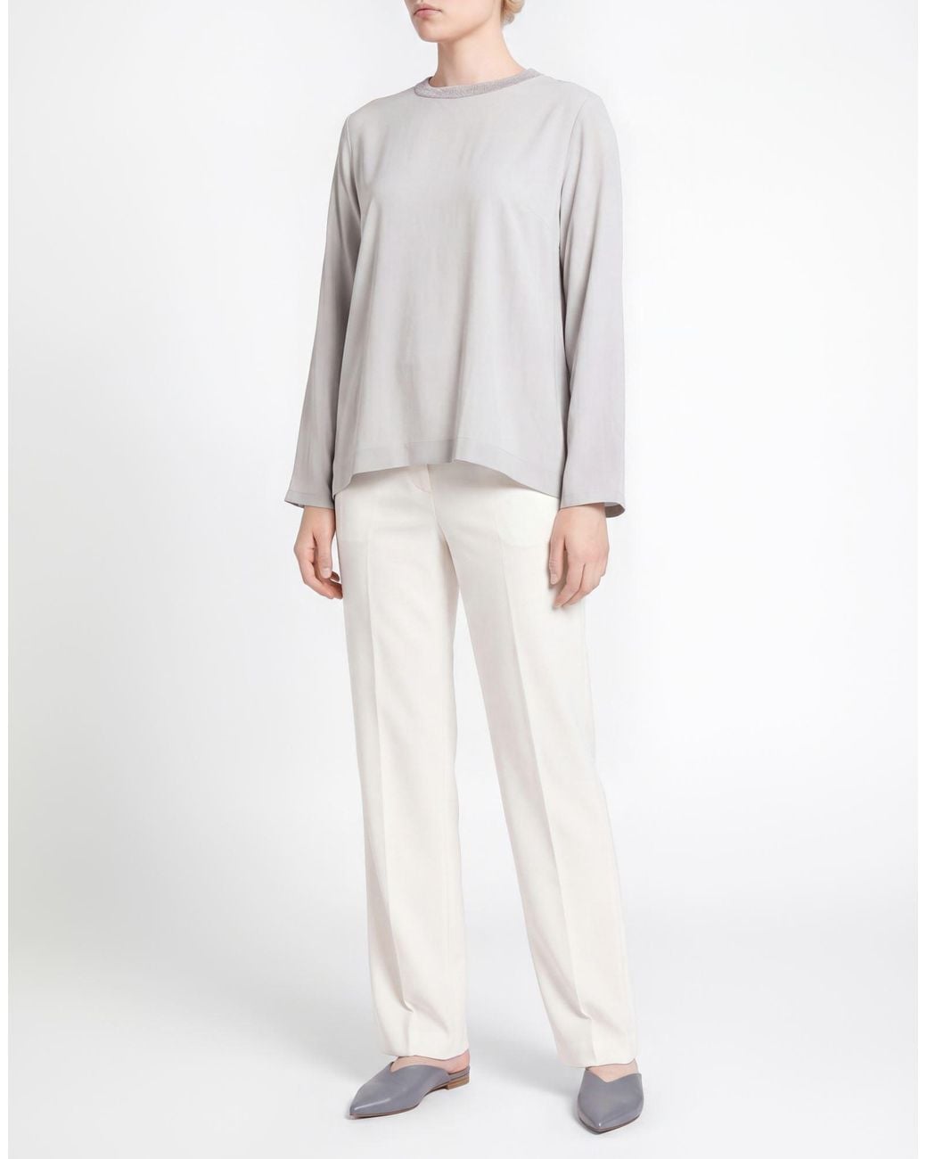 Panicale White Light Top Acetate, Silk