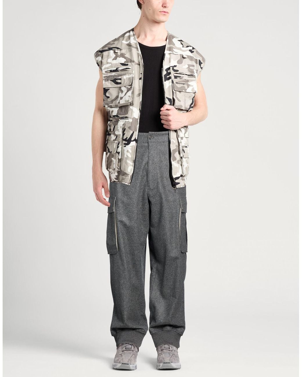Givenchy Gray Pants Wool for men
