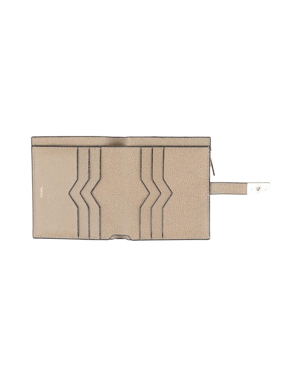 Valextra Natural Light Wallet Calfskin