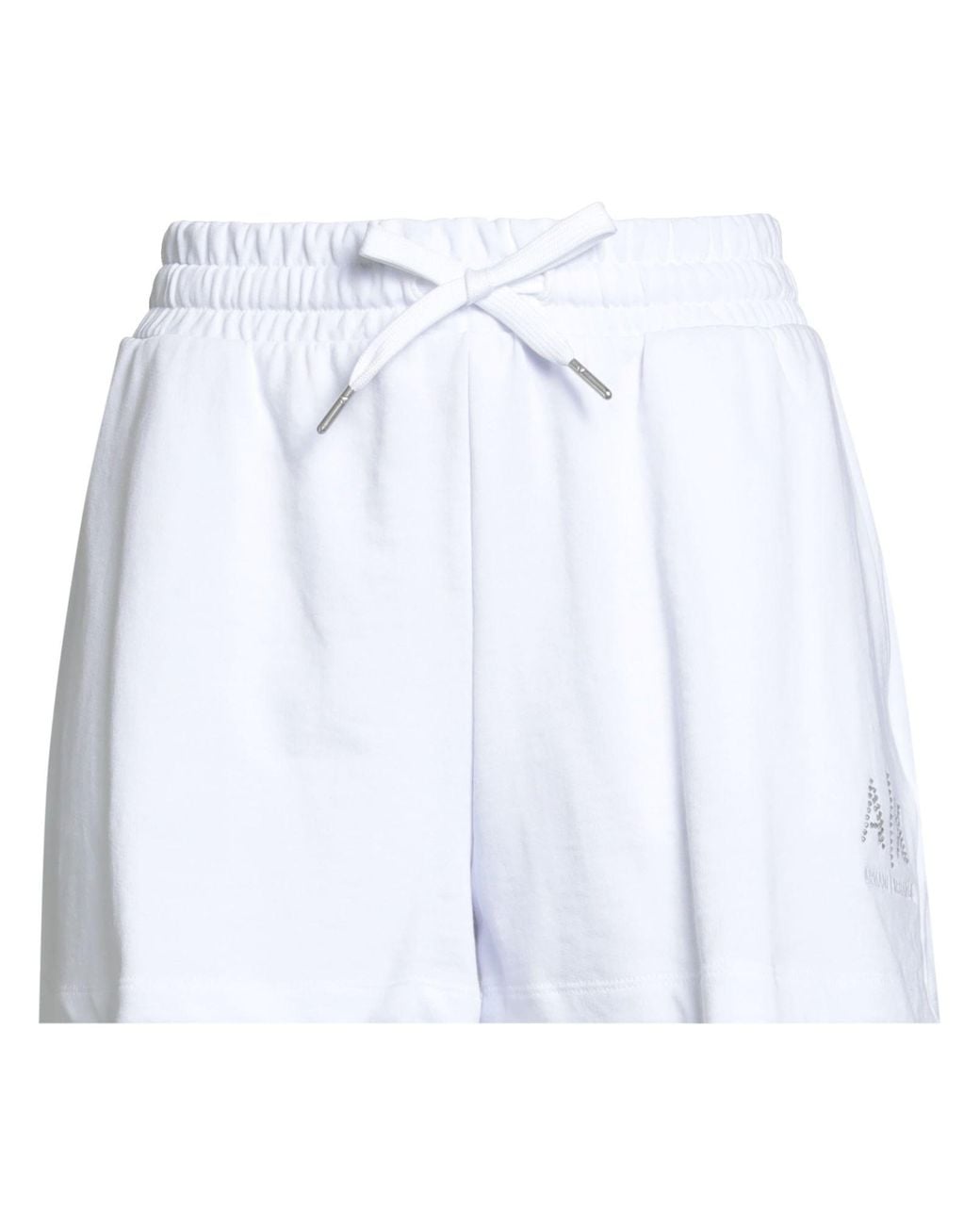 ARMANI EXCHANGE White Shorts & Bermuda Shorts Cotton