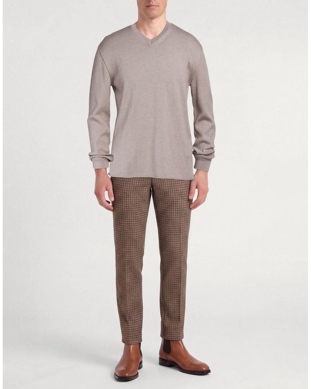 Emporio Armani Gray Sweaters for men