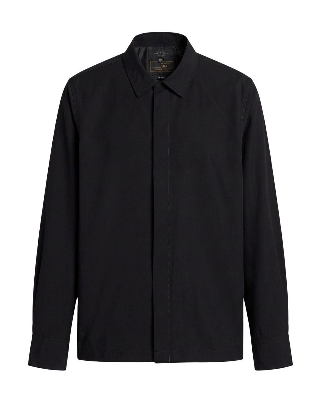Rag & Bone Black Jacket Wool, Polyester for men