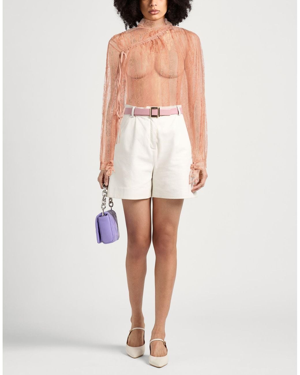 N°21 Pink Top Polyamide, Viscose