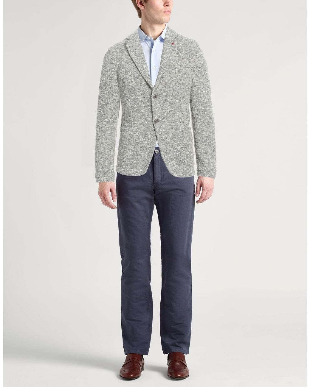 AT.P.CO Gray Blazer Polyester, Cotton for men